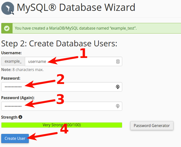 MySQL Database for ultimateqrlite Lite Installation